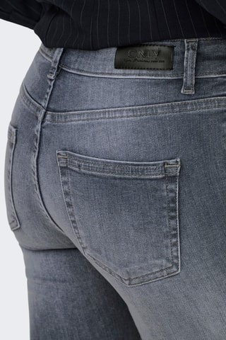 Jean en coton biologique taille haute - Gris