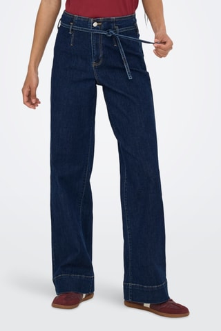 Jean taille haute - Bleu foncé