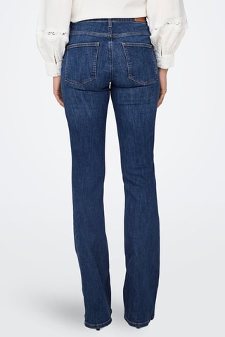 Jean flare en coton biologique - Bleu