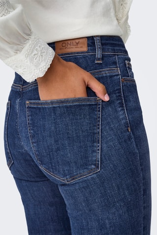 Jean flare en coton biologique - Bleu