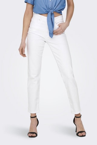 Jean taille haute - Blanc