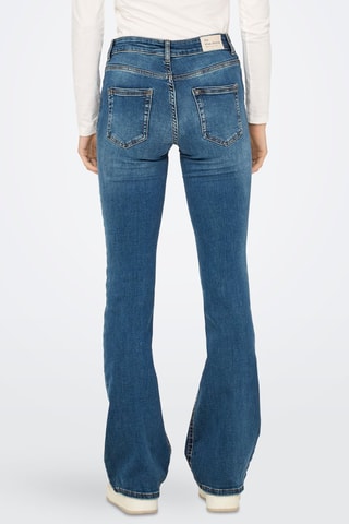 Jean flare en coton biologique - Bleu