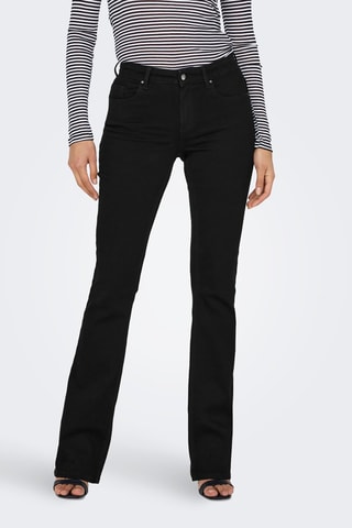 Jean flare en coton biologique - Noir