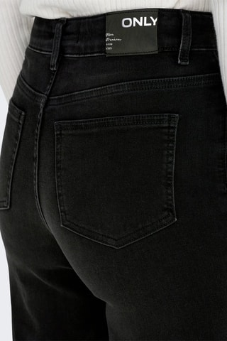 Jean wide legs en coton biologique - Noir