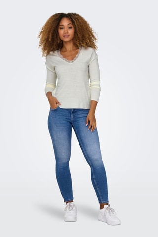 Jean skinny en coton biologique - Bleu