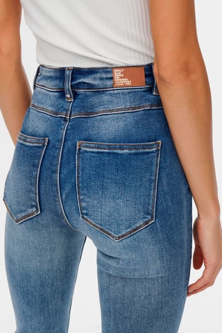Jean flare taille haute - Bleu clair