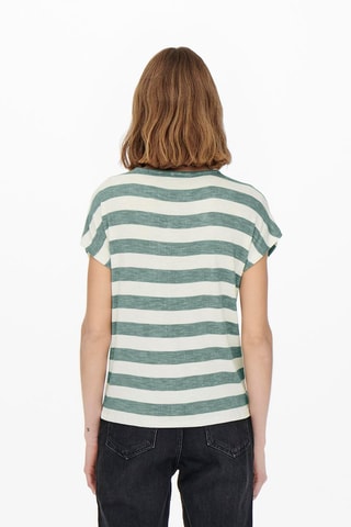 Top - Vert et blanc