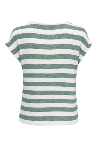 Top - Vert et blanc
