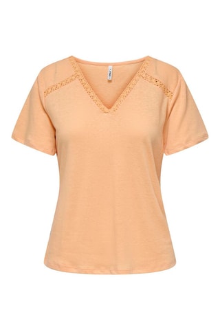 Top regular en lin - Orange