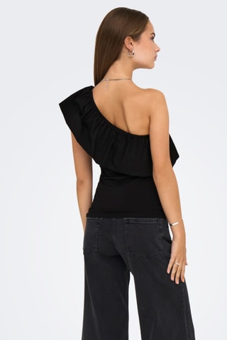 Top asymétrique - Noir
