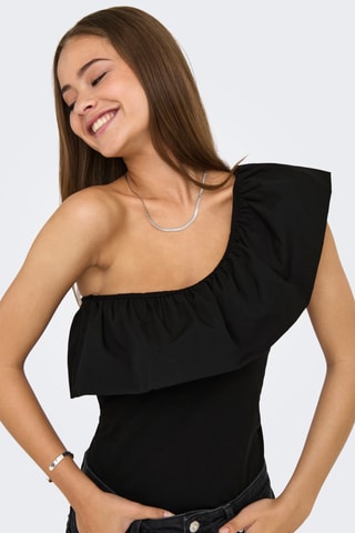 Top asymétrique - Noir
