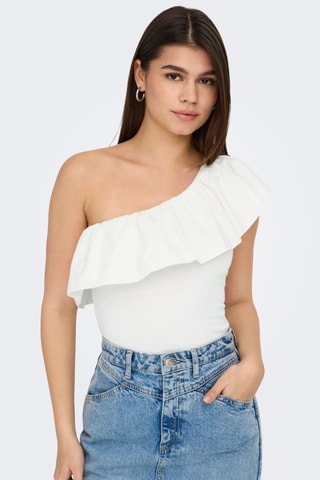 Top asymétrique - Blanc