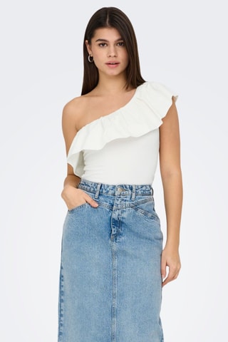 Top asymétrique - Blanc