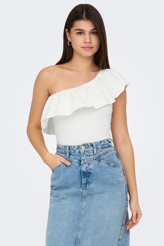 Top asymétrique - Blanc