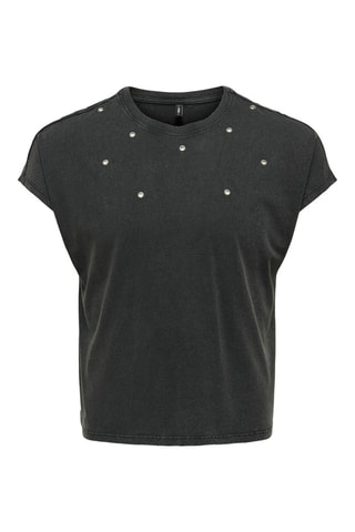 Top en coton biologique - Noir