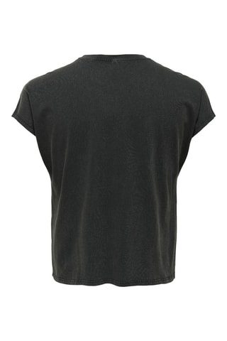 Top en coton biologique - Noir