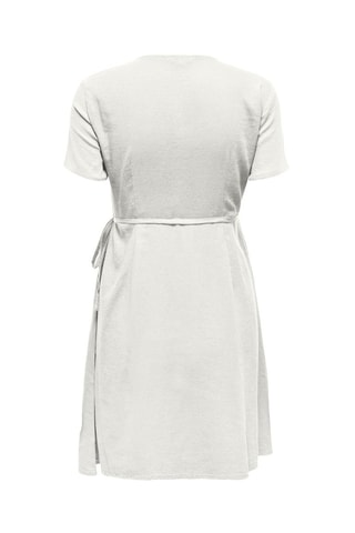 Robe portefeuille en lin - Gris clair
