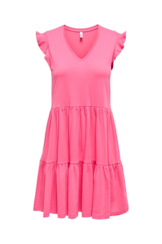 Robe patineuse en coton biologique - Rose