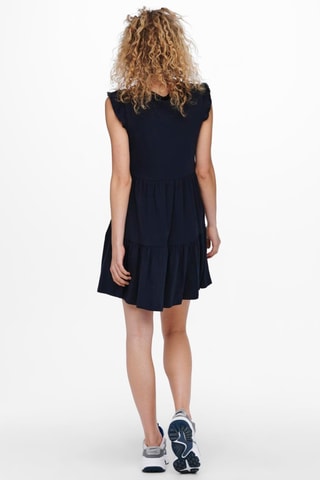 Robe patineuse en coton biologique - Bleu nuit