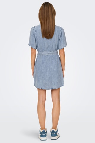 Robe chemise en denim - Bleu clair