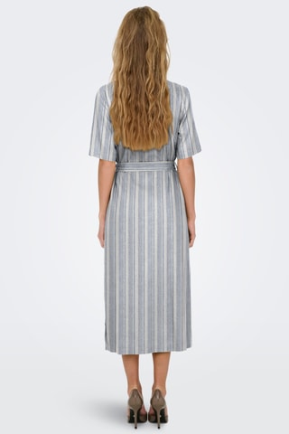 Robe chemise en lin - Bleu