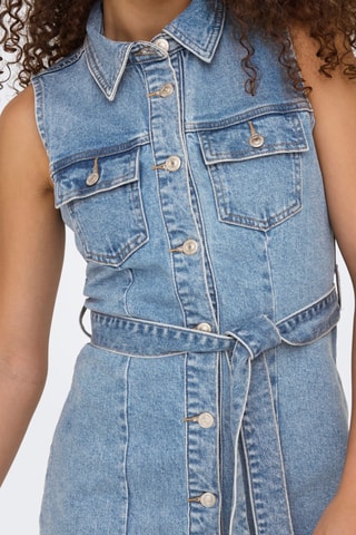 Robe chemise en jean - Bleu clair