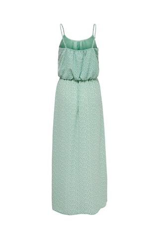 Robe longue - Vert clair et écru
