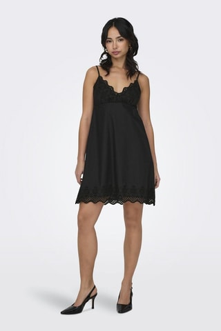 Robe patineuse en coton biologique - Noir