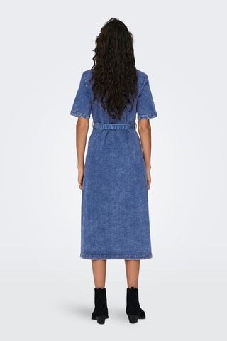 Robe chemise en jean - Bleu