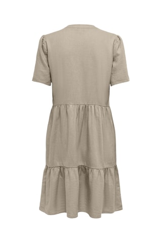 Robe patineuse en lin - Marron