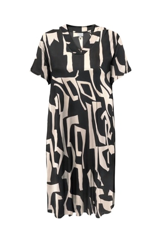 Robe trapèze - Noir et écru