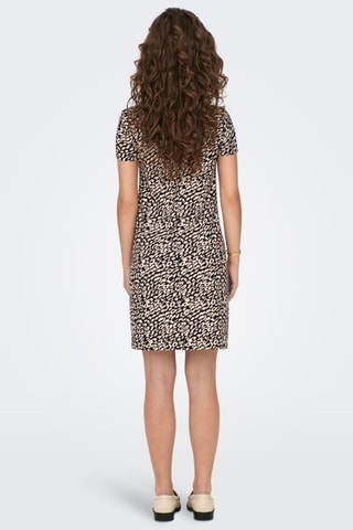 Robe droite - Noir et beige