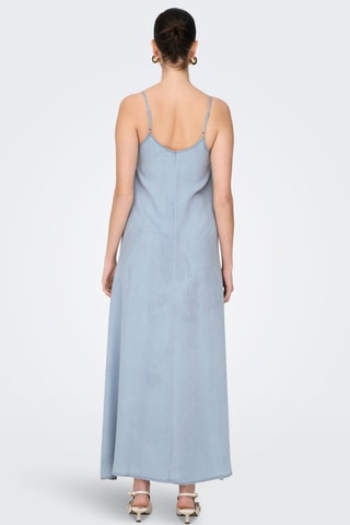 Robe longue en jean - Ciel