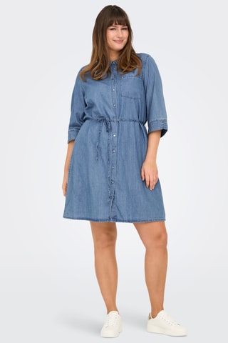 Robe chemise en jean - Ciel