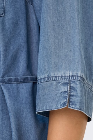 Robe chemise en jean - Ciel