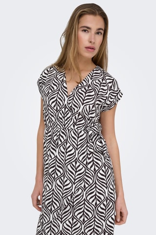 Robe portefeuille - Blanc et noir