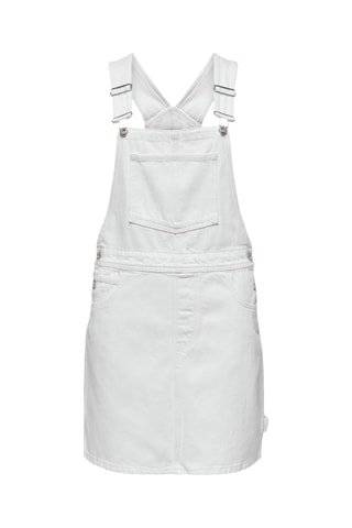 Robe salopette en jean - Blanc