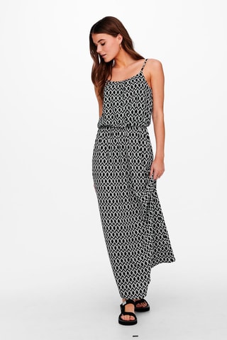 Robe longue - Noir et blanc
