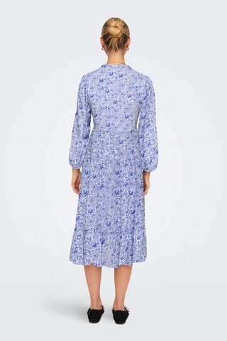 Robe midi - Bleu