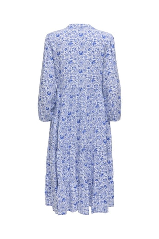 Robe midi - Bleu