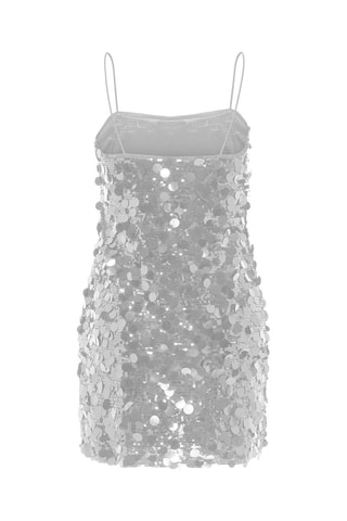 Robe courte - Argenté