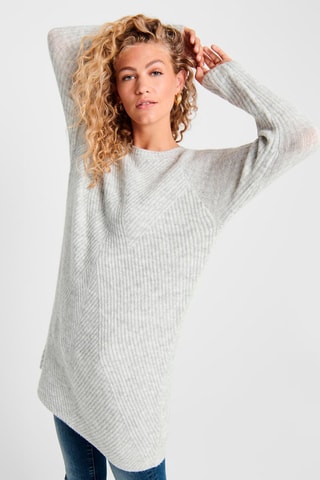 Robe pull - Gris chiné