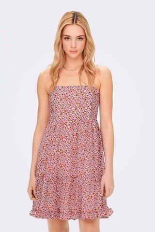 Robe patineuse - Rose et blanc