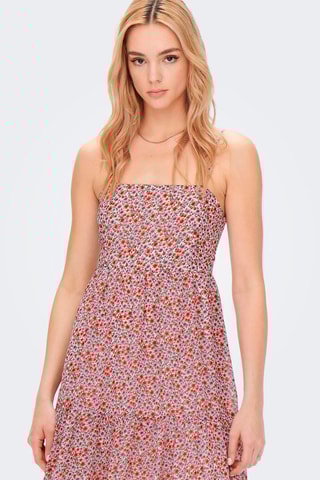 Robe patineuse - Rose et blanc