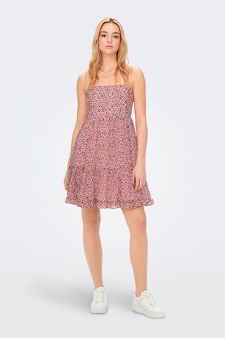 Robe patineuse - Rose et blanc