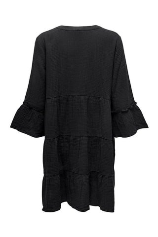 Robe droite en coton biologique - Noir
