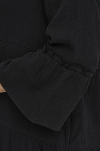 Robe droite en coton biologique - Noir