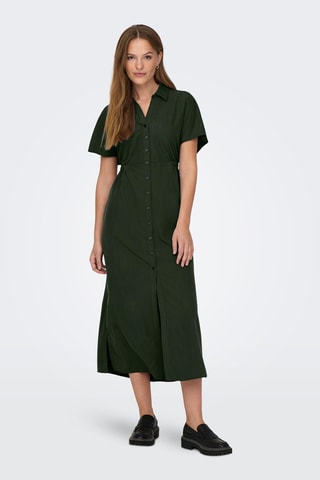 Robe chemise - Vert foncé