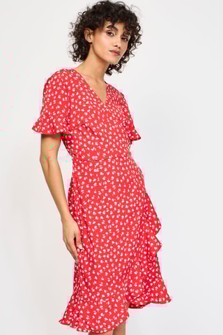 Robe portefeuille - Rouge