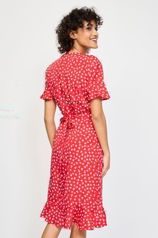 Robe portefeuille - Rouge